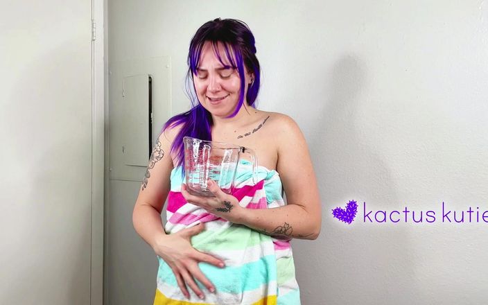 Kactus kutie: 1リットルのブラダー容量チャレンジ