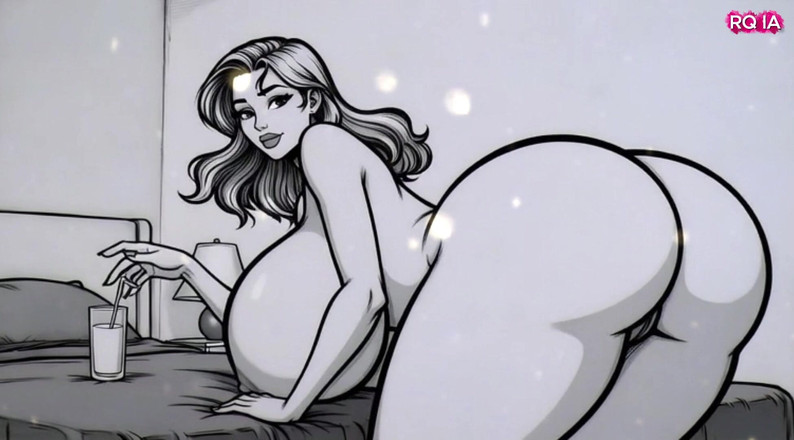 Sexy Stepmom Cartoons: Sexy PAWG-stiefmutter mit dickem arsch