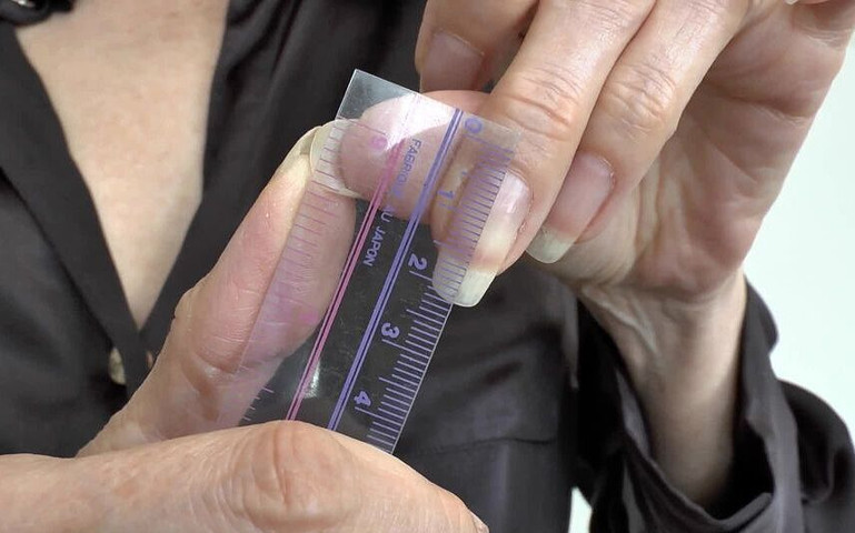 Measuring Fingernails on Beautiful Hands (Lady Victoria Valente)
