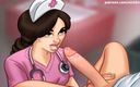 Cartoon Universal: 夏日传奇 第141部分 - 护士吞下我的精液（法语受虐狂）