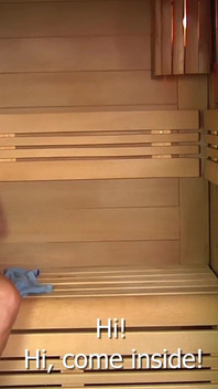 Saunada, birer ardı