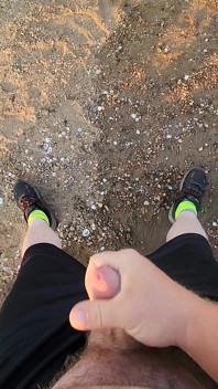 Mi sto divertendo in una spiaggia davvero.