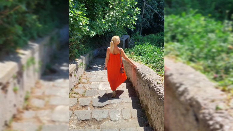 Selena701: アマチュアのブロンド妻が散歩後のセックスを楽しむ