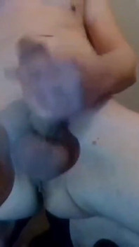 Stroking My Rock Solid Thick Chickcock in Socks; Close-up