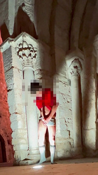 Very Risky and Immense Ejaculation in a Very Public Place