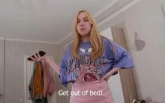 My Step Sister Caught Me Jerking off to Her Panties and Get Really Mad About It