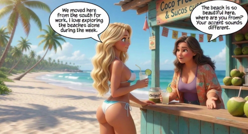 My night collection: Married Blonde's Beach Tease Becomes Wild House Game with Husband...