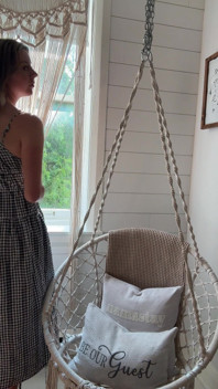Having Some Fun in the Swing Chair! Hard Orgasm!