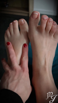 Love & Worship My Feet After My French Pedicure - Mistress Julia