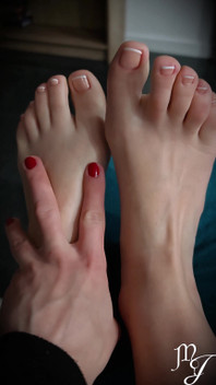 Love & Worship My Feet After My French Pedicure - Mistress Julia