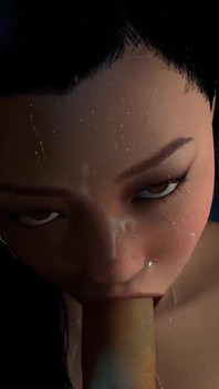 Prsatá deepthroat šukání roubíku nedbalé kouření Sexy Asiatka