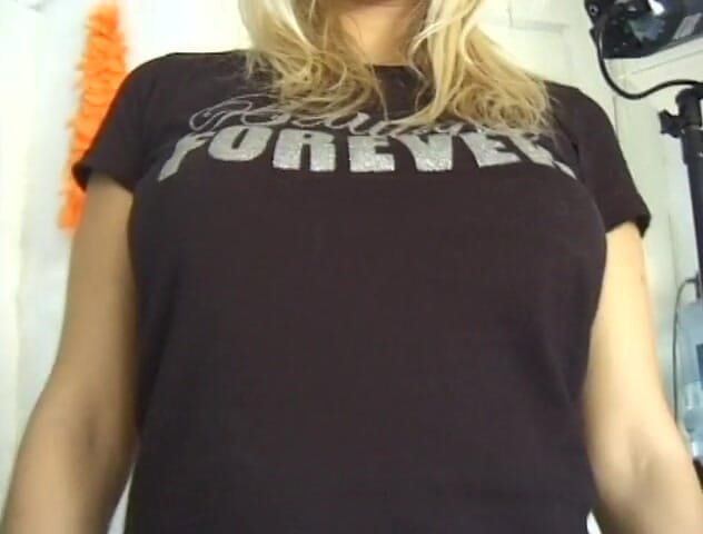 Flash Model Amateurs: Czech blonde with natural big tits showing off