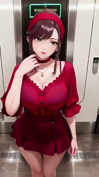From Office to Hotel Bed, She Fixes Her Shirt While Locking Eyes with You