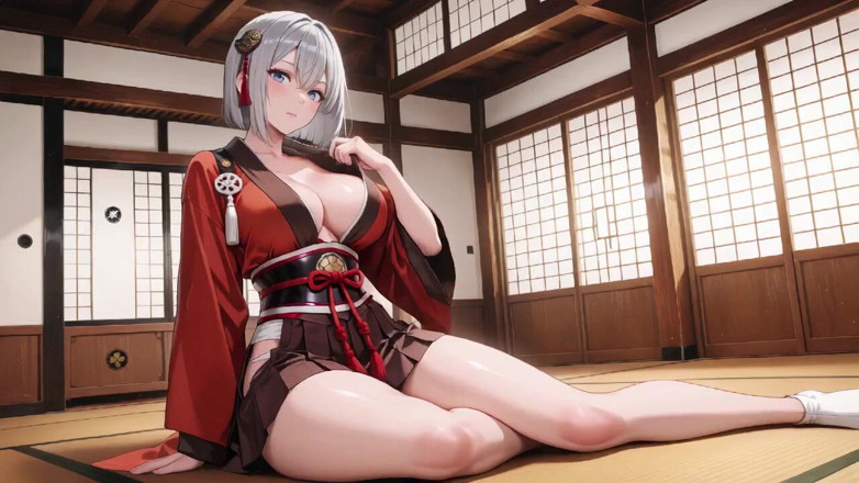 Tay Swift X: Kimono Merah &amp; Hitam Agak Terbuka, Dual Swords Di Tangan Lagi...