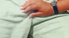Mature Granny in Lingerie Modeling Her Big Ass and Giving a Nice Cock Blowjob