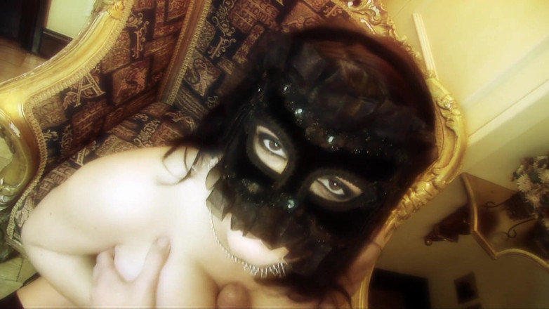Xxxlover: Busty masked babe blows and rides hard dick