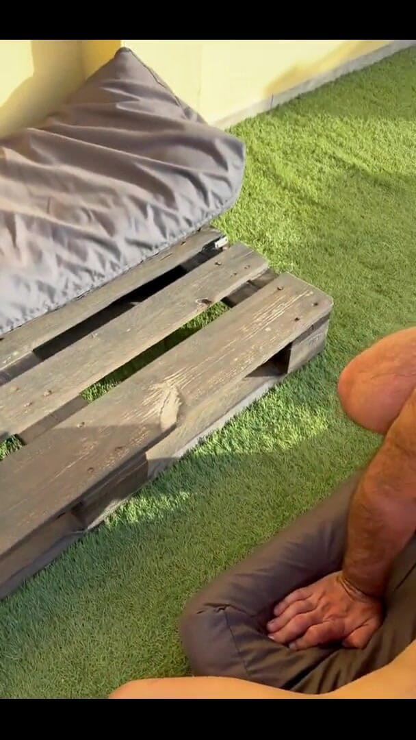 Massive daddy xxx: Slut Fucked on Rooftop by Big Stepdaddy