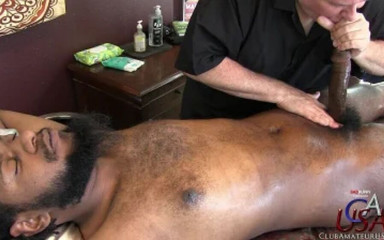 Club Amateur USA: BBC jock jimmy bekommt sinnliche massage