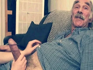 Old Man with Big Dick Fucks Young Whore in Heat