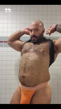 Man in Bathroom