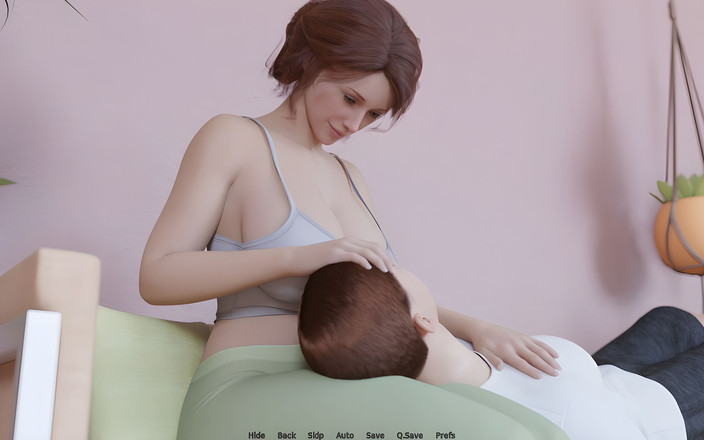 Naughty gameplays: Küssen Und Spielen Mit Seiner Vollbusigen Heißen MILF-vermieterin, Während Ihr...