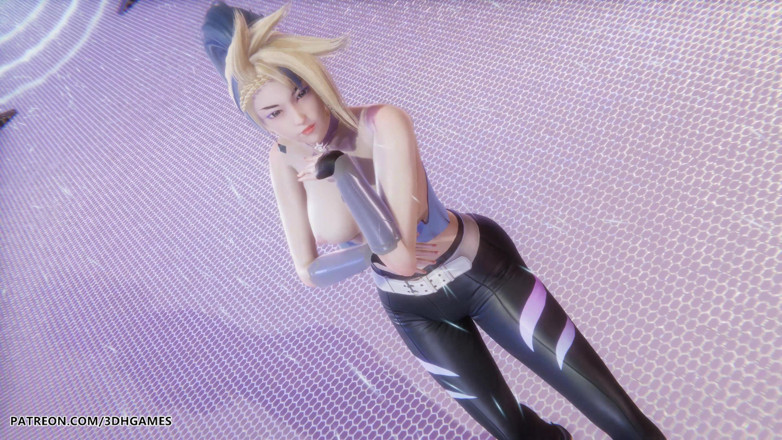 3D-Hentai Games: Aespa - Drama - Akali Sexy striptýz