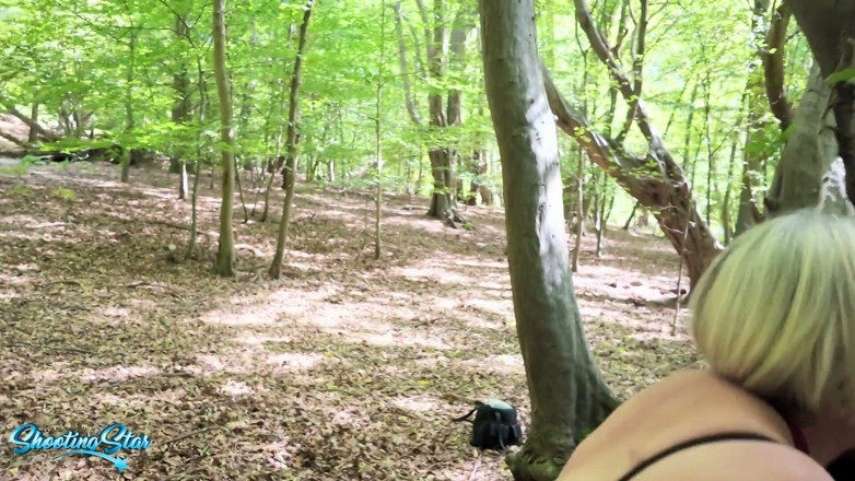 Shooting Star: Stranger Danger Forest Threesome - with 2 Loads on My Face