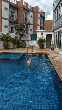 Sfw Playing About in Our Swimming Pool