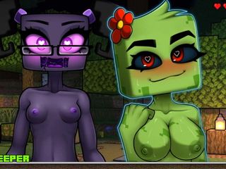 LoveSkySan69Real: Minecraft horny craft - parte 64 trío final - endergirl y creeper !! Por...