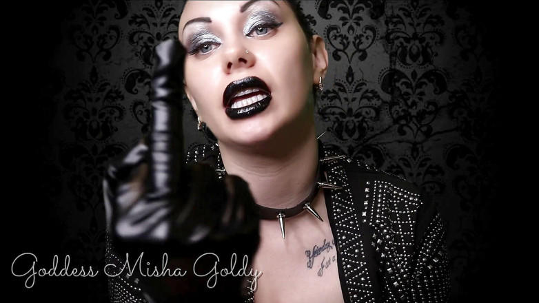 Goddess Misha Goldy: Sph लंड हिलाने के निर्देश मेरी मध्यम उंगली पर पूजा और लंड हिलाना!