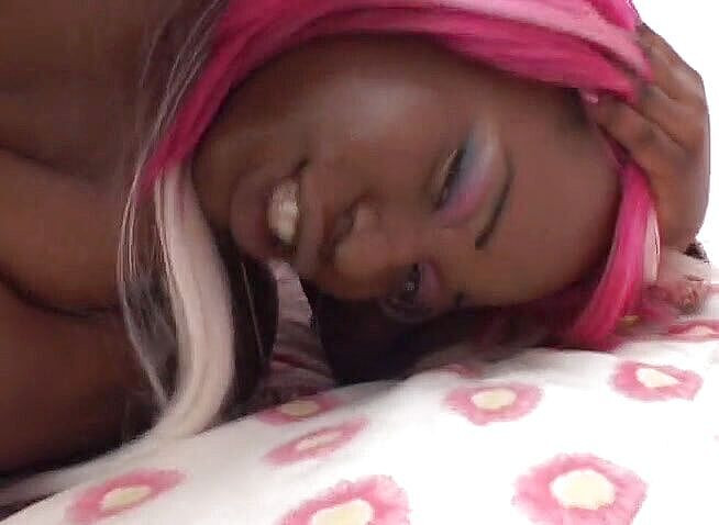 Black Jass: Colored hair bitch fucking hard