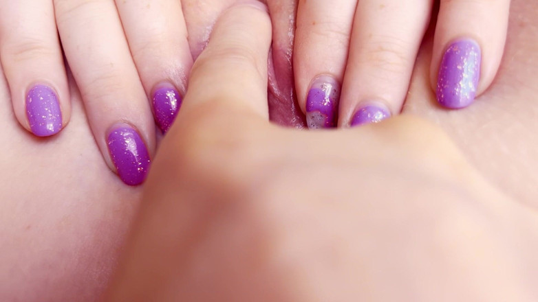 AmyHi: Extreme nahaufnahme, ein finger feuchte muschi orgasmus
