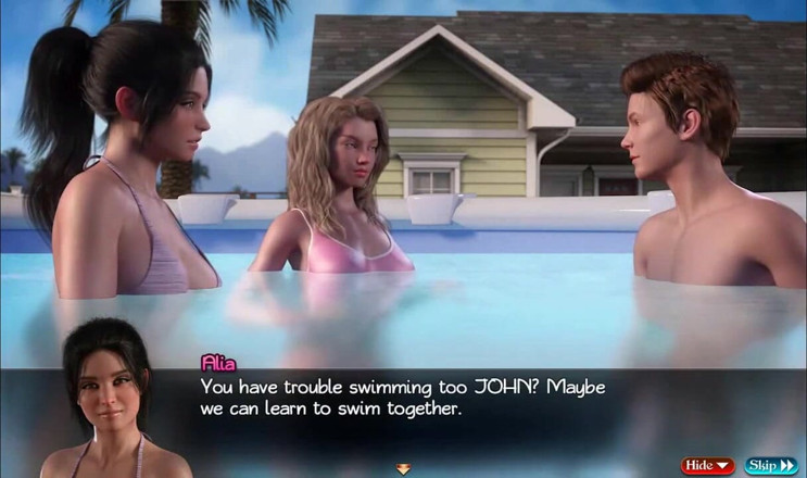 Dirty GamesXxX: Comoara lui Nadia: petrecere în bikini în curtea din spate ep.39