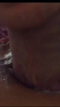 Homemade Threesome of Busty Babe with Hairy Pussy Ass Fucked and Cum in Mouth