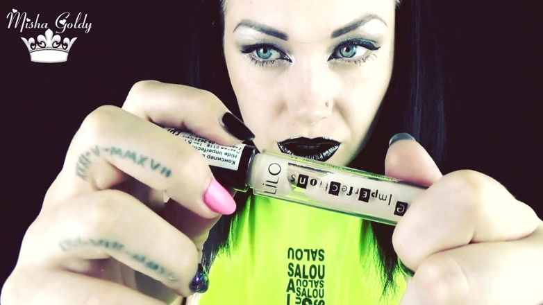 Goddess Misha Goldy: ASMR! Sounds of cosmetics