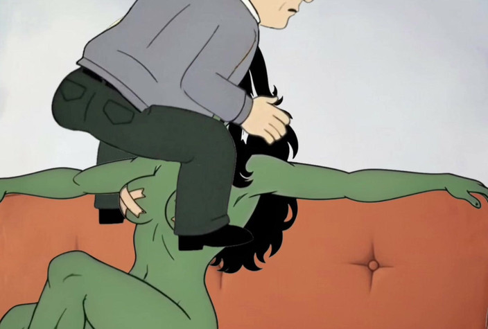 Octopussy Lovers Club: Slet She-hulk Wordt Geneukt Op De Eerste Date. Cartoon
