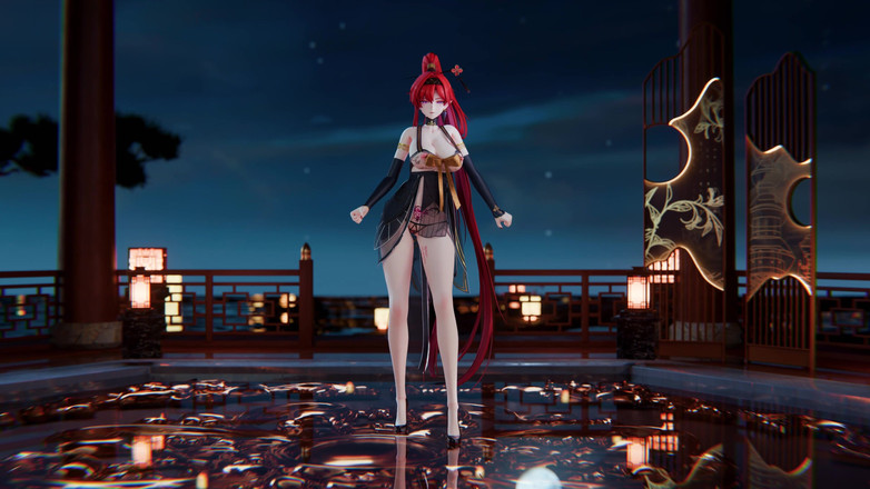 MikuMotion: [mmd] boutique Yinyin-bingbing dans coreean lenjerie intimitate erotică obscenă striptease