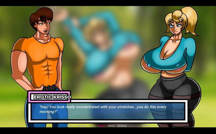 EroticKrisso: Milfpursuit - великі цицьки блунають у парку