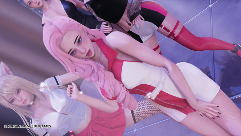 3D-Hentai Games: [MMD] T ara - dança nua BunnyStyle Ahri Kaisa Seraphine sexy...