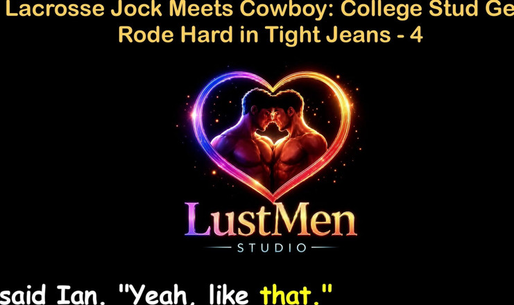 LustMen: 英語オーディオ・ゲイセックスストーリー - ラクロス選手がカウボーイ大学のスタッドに出会い、タイトなジーンズで激しく扱われる - パート4