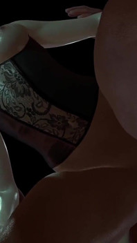 Calda ragazza con i capelli verdi viene scopata da dietro: porno 3D