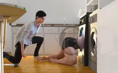 My Stepmom got Stuck In The Washing Machine - 3D Hentai Animated Porn With Sound - Apocalust