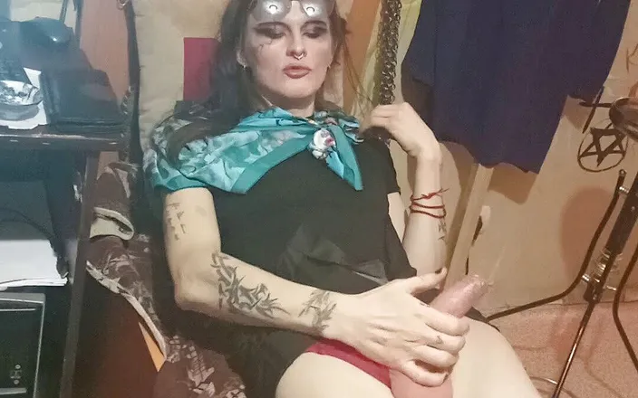 Rainbowdracat: Masturbare cu transsexuală dulce