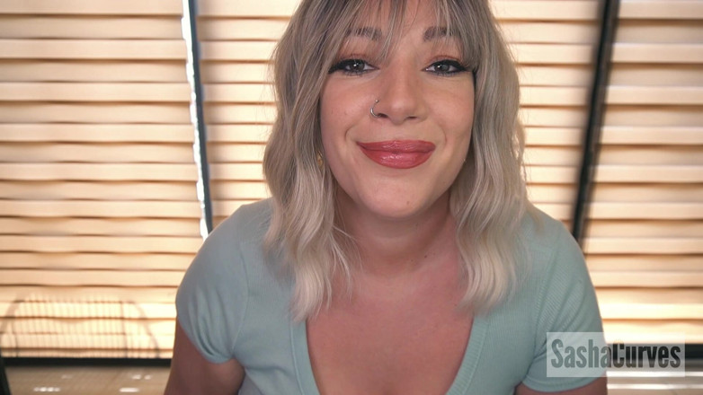 Sasha Curves: Compito JOI per la piccola maniaca viziosa della matrigna