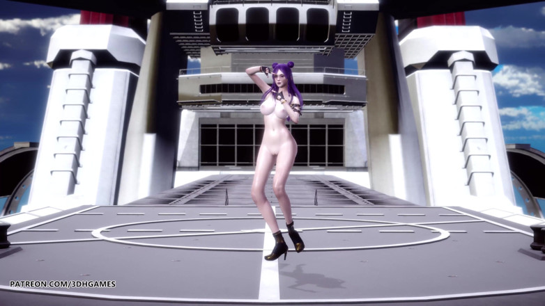 3D-Hentai Games: Helicopter naked dance Ahri Akali Kaisa Seraphine league of legends...