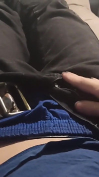 Guy in Jeans Jerks off and Shows His Dick