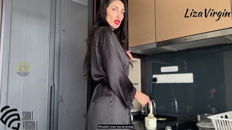 LizaVirgin: Stepmother Ate Cake with Stepson's Sperm