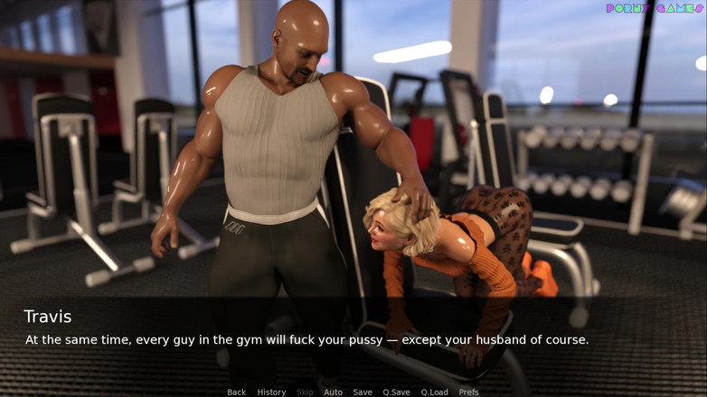 Porny Games: Benlucky'nin ateşli karım - eve geri dönmek ve büyük zenci yarağımı...