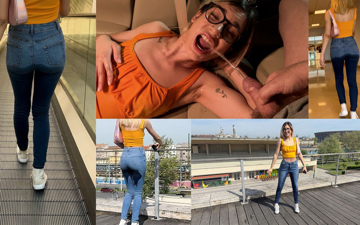 AproductionA: Wetting Jeans in Shopping Mall Pissing and Mouth Piss