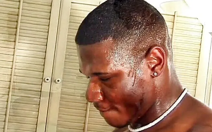 Bareback TV: Muscular black studs banging hard and jerking dicks